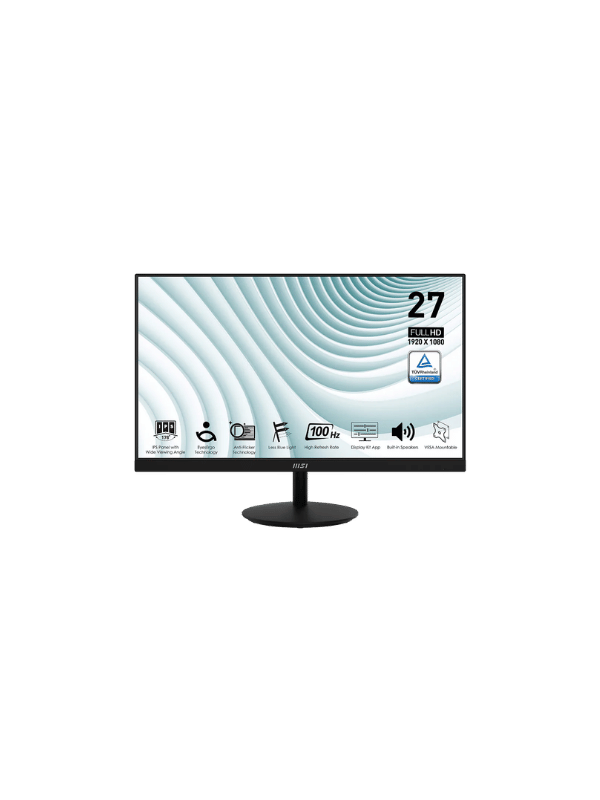 6-9.png MSI PRO MP271A 27" IPS 1920 x 1080 (FHD) Office Monitor, 100Hz, 1ms, HDMI, DisplayPort, VGA Port, Black - Image 1