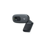 Logitech C270 HD Webcam With 720p/30fps, HD Wide Field of View, Light Correction, Universal Clip, USB-A, Windows Mac ChromeOS, Switch 2 Compatible