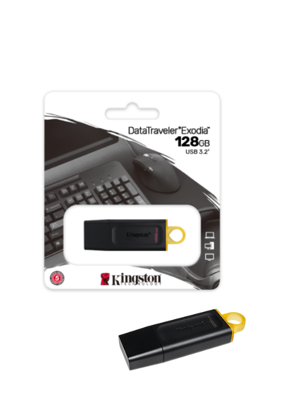 16-20 KINGSTON USB 128GB DataTraveler Exodia USB 3.2 - Image 1