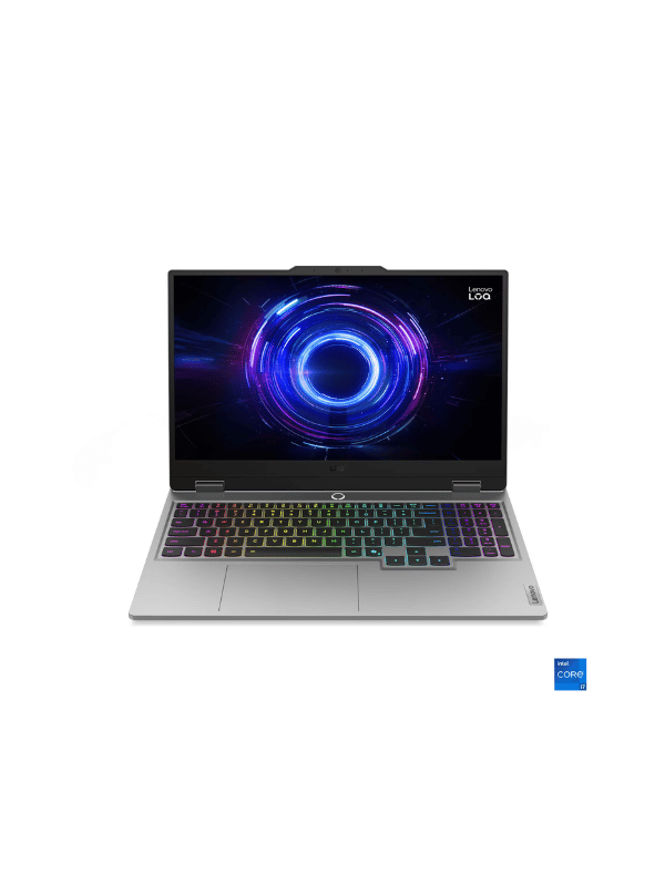 164 LENOVO LOQ 15IRX10 Intel® Core™ i7-13650HX, 16GB DDR5 RAM; 512GB SSD NVMe®, RTX™ 5050 8GB GDDR7, 15.6″ FHD IPS Display 144Hz, Windows 11 Home, Luna Grey - Image 1