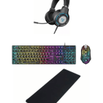 OFFER COMBO BAJEAL (T550Wired Mechanical Gaming Keyboard Mouse Combos, G18 7.1 Gaming Headset, BAJEAL 800X300X3mm BLACK MOUSEPAD)