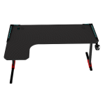 L-Shaped Gaming Desk 160 x 100 x 60 cm, BLACK