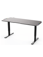 Adjustable Gaming Desk 140 x 60 cm, BLACK - Image 4