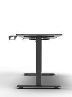 Adjustable Gaming Desk 140 x 60 cm, BLACK - Image 6