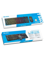 Bajeal T550 Cracked Suspended Keycap Mechanical Feel Gaming Luminous Keyboard and Mouse Combo - Image 3