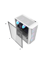 DarkFlash DK352 ATX PC Case, With 4 ARGB Fans, WHITE - Image 11