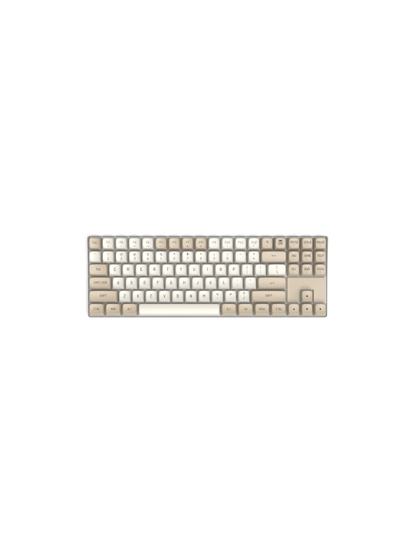 127-3 Darkflash GD87 Mechanical keyboard - Milky & Brown - Image 1
