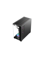 DarkFlash DS900M M-ATX PC Case, With 3 ARGB Fans, BLACK - Image 4