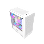 GAMING DESKTOP CPU Intel Core™ I5-14400F, ONDA 32GB(2x16GB) DDR4 3200Mhz, Motherboard MSI PRO B760M-B DDR4, 512GB NVME, GPU ASUS DUAL RTX 5060 8GB OC, Darkflash M400 Tower Cooler White, ZUMAX 750W PSU, CASE Darkflash M305 with 3 ARGB Fans Inf 34 WHITE