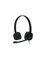 Logitech Headset H151 Wired Headset with Mic, Analog Stereo Headphones with Rotating Noise-Cancelling Microphone, 3.5 mm Audio Jack, in-Line Controls, Black