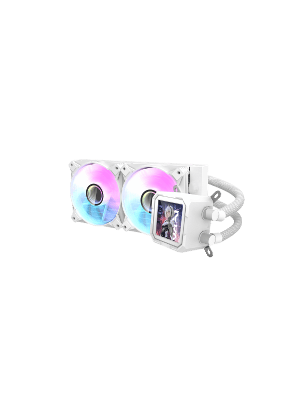 279 DarkFlash DV240S Liquid CPU Cooler, WHITE - Image 1