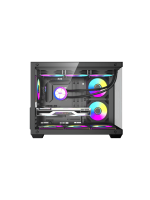DarkFlash B275 Pro M-ATX PC Case, With 3 ARGB Fans DM20, BLACK - Image 2