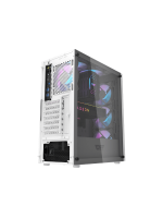 DarkFlash DK352 ATX PC Case, With 4 ARGB Fans, WHITE - Image 3
