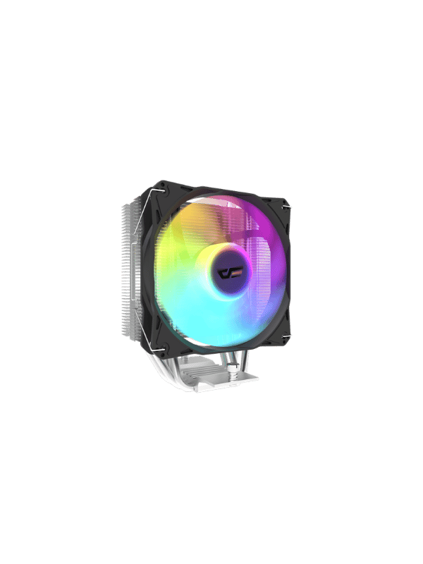 334-2 DarkFlash Storm Z4 Rainbow LED Tower CPU Cooler, BLACK - Image 1