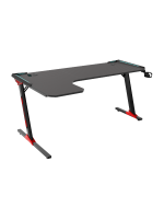 L-Shaped Gaming Desk 160 x 100 x 60 cm, BLACK - Image 2
