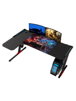 L-Shaped Gaming Desk 160 x 100 x 60 cm, BLACK - Image 6