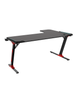 L-Shaped Gaming Desk 160 x 100 x 60 cm, BLACK - Image 4
