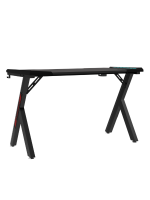 Gaming Desk RGB 120 x 60 x 72 cm, Black - Image 3