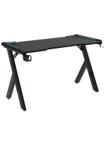 Gaming Desk RGB 120 x 60 x 72 cm, Black