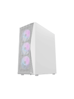 DarkFlash DK352 ATX PC Case, With 4 ARGB Fans, WHITE - Image 4