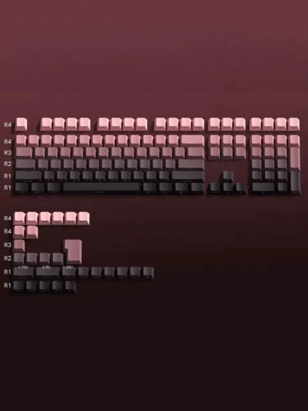 453-3 Keycap Set Gradient Pink - Image 1