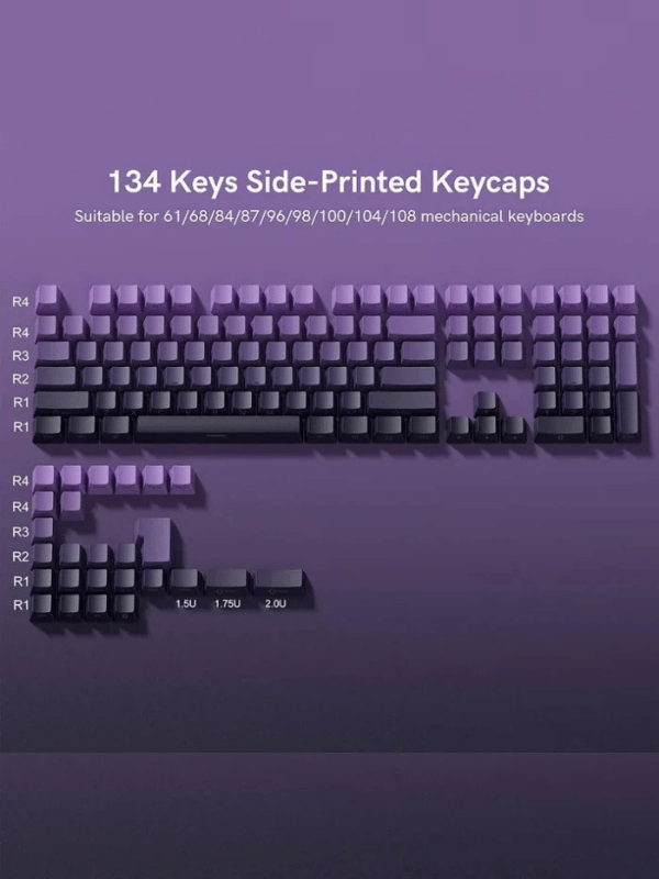 457-4 Keycap Set Gradient Purple - Image 1