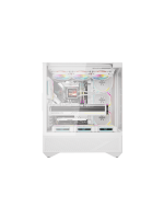 DarkFlash DY460 ATX PC Case, With 4 ARGB Fans, WHITE - Image 7