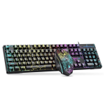 Bajeal T550 Cracked Suspended Keycap Mechanical Feel Gaming Luminous Keyboard and Mouse Combo