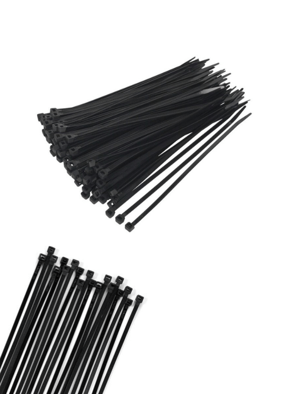 5-11 XINGO Plastic Nylon Cable Ties 4mx250mm, 250 Pieces - Image 1