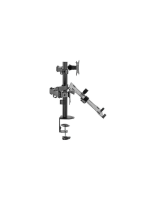MICRON MCR-M012 Dual Desk Stand Monitor And Laptop Arm, 360° Rotation, 8kg Per Arm - Image 2