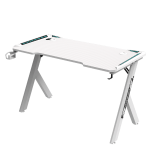 Gaming Desk RGB 120x60x72cm, White