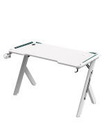 Gaming Desk RGB 120x60x72cm, White