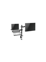 MICRON MCR-M012 Dual Desk Stand Monitor And Laptop Arm, 360° Rotation, 8kg Per Arm - Image 3