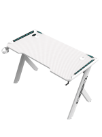 Gaming Desk RGB 120x60x72cm, White - Image 2