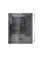 DarkFlash DK352 ATX PC Case, With 4 ARGB Fans, WHITE - Image 7