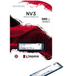 Kingston’s NV3 PCIe 4.0 NVMe SSD  500GB Capacity, Up to 5,000MB/s read, 3,000MB/s write 