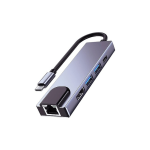 Type-C 5 in 1 Adapter Converter Hub To HDMI+USB+LAN