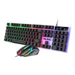 Bajeal T350 LED Light 104 Keys USB Wired Mechanical Feel Gaming Keyboard Mouse Combos