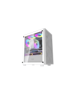 DarkFlash M305 Mesh M-ATX PC Case, WHITE