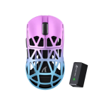 ATTACK SHARK R2 Magnesium Alloy Gaming Mouse, 45g SUPERLIGHT Mouse, PixArt PAW3950 Gaming Sensor, 8000Hz Wireless Polling Rate, 6 Adjustable DPI up to 42000, Bluetooth/2.4G Wireless/Wired, Twilight Purple