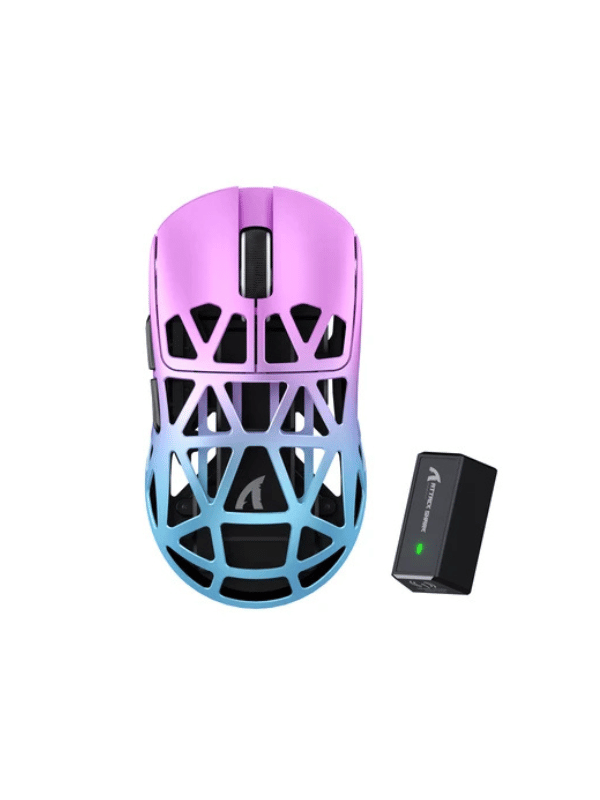 ATTACK SHARK R2 Magnesium Alloy Gaming Mouse, 45g SUPERLIGHT Mouse, PixArt PAW3950 Gaming Sensor, 8000Hz Wireless Polling Rate, 6 Adjustable DPI up to 42000, Bluetooth/2.4G Wireless/Wired, Twilight Purple ATTACK SHARK R2 Magnesium Alloy Gaming Mouse, 45g SUPERLIGHT Mouse, PixArt PAW3950 Gaming Sensor, 8000Hz Wireless Polling Rate, 6 Adjustable DPI up to 42000, Bluetooth/2.4G Wireless/Wired, Twilight Purple