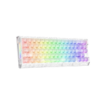 ATTACK SHARK R68 HE Carbon Fiber Rapid Trigger Keyboard Magnetic Switch, 60% Carbon Fiber Wired 8KHz Magnetic Keyboard With 0.005mm RT Accuracy, Ice Ninja