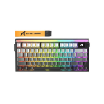 ATTACK SHARK R85 HE Rapid Trigger Keyboard Magnetic Switch with Custom Lightbox, 75% Wired 8KHz Magnetic Keyboard with Custom Lightbox, 0.005mm RT Accuracy, Moonlight Night
