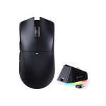 ATTACK SHARK X11 Wireless Gaming Mouse with Magnetic Charging Dock, PixArt PAW3311 Gaming Sensor, BT/2.4G Wireless/Wired, BLACK