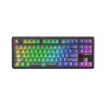ATTACK SHARK X87 ULTRA Wireless Mechanical Keyboard With 8K Wireless Receiver, 8000Hz Polling Rate, 10000mAh Battery, Dot-Matrix Screen, 16.8M RGB, 8K Wireless Receiver, Meg Shark Switches, Hot-Swappable, Ink Shadow