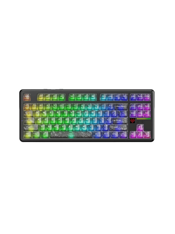 ATTACK SHARK X87 ULTRA Wireless Mechanical Keyboard With 8K Wireless Receiver, 8000Hz Polling Rate, 10000mAh Battery, Dot-Matrix Screen, 16.8M RGB, 8K Wireless Receiver, Meg Shark Switches, Hot-Swappable, Ink Shadow ATTACK SHARK X87 ULTRA Wireless Mechanical Keyboard With 8K Wireless Receiver, 8000Hz Polling Rate, 10000mAh Battery, Dot-Matrix Screen, 16.8M RGB, 8K Wireless Receiver, Meg Shark Switches, Hot-Swappable, Ink Shadow