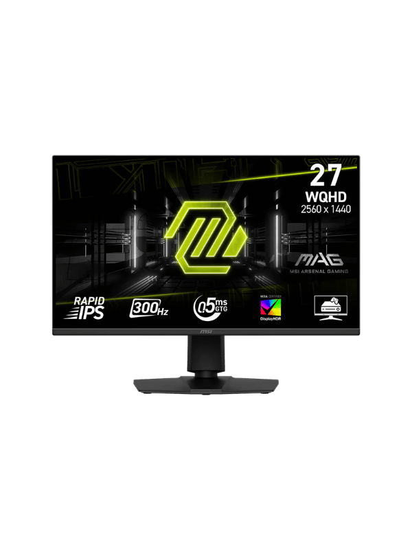 MSI MAG 275QPF X30 27″ 2K Gaming Monitor, 2560 x 1440 (WQHD), 0.5ms Response Time, 300Hz, Display Port, HDMI, BLACK