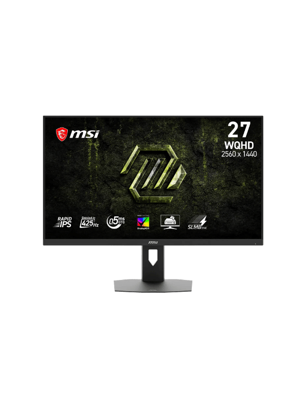 MSI MAG 276QP42 27″ Gaming Monitor, WQHD (2560 × 1440), Rapid IPS, 425Hz OC, 0.5ms, DisplayHDR 400, HDMI 2.1, Adaptive-Sync