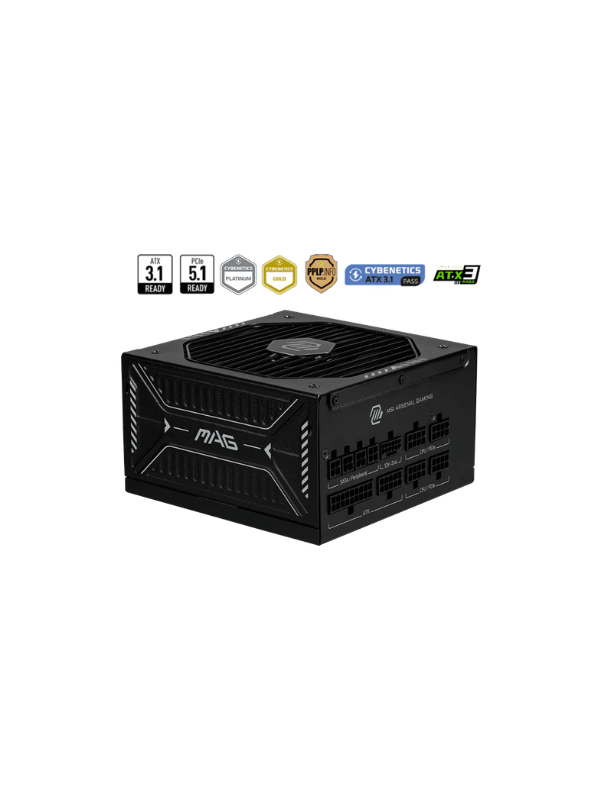 MSI MAG A1000GLS 1000W 80+ Gold PCIe 5 Power Supply