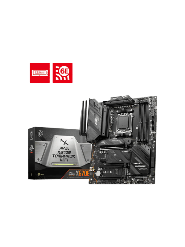 MSI MAG X670E TOMAHAWK WIFI Gaming Motherboard, AMD X670 Socket AM5 ATX